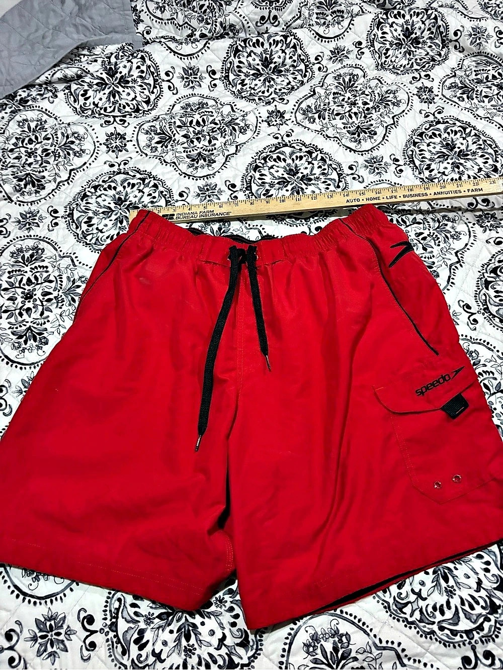Speedo Men's Red Swim Trunks Size XL